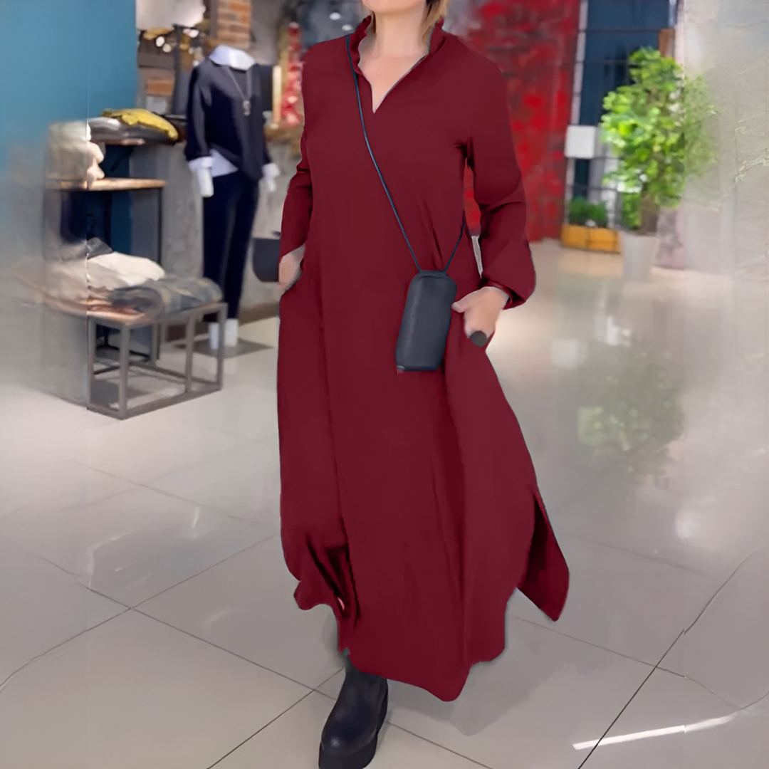Cassie - Weites Langarmkleid