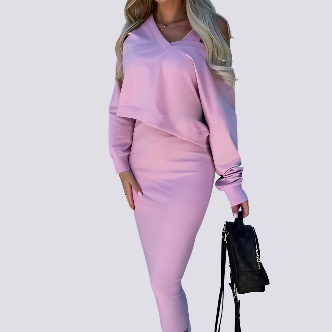 Elsie - Stilvolles Zweiteiliges Kleid-Set