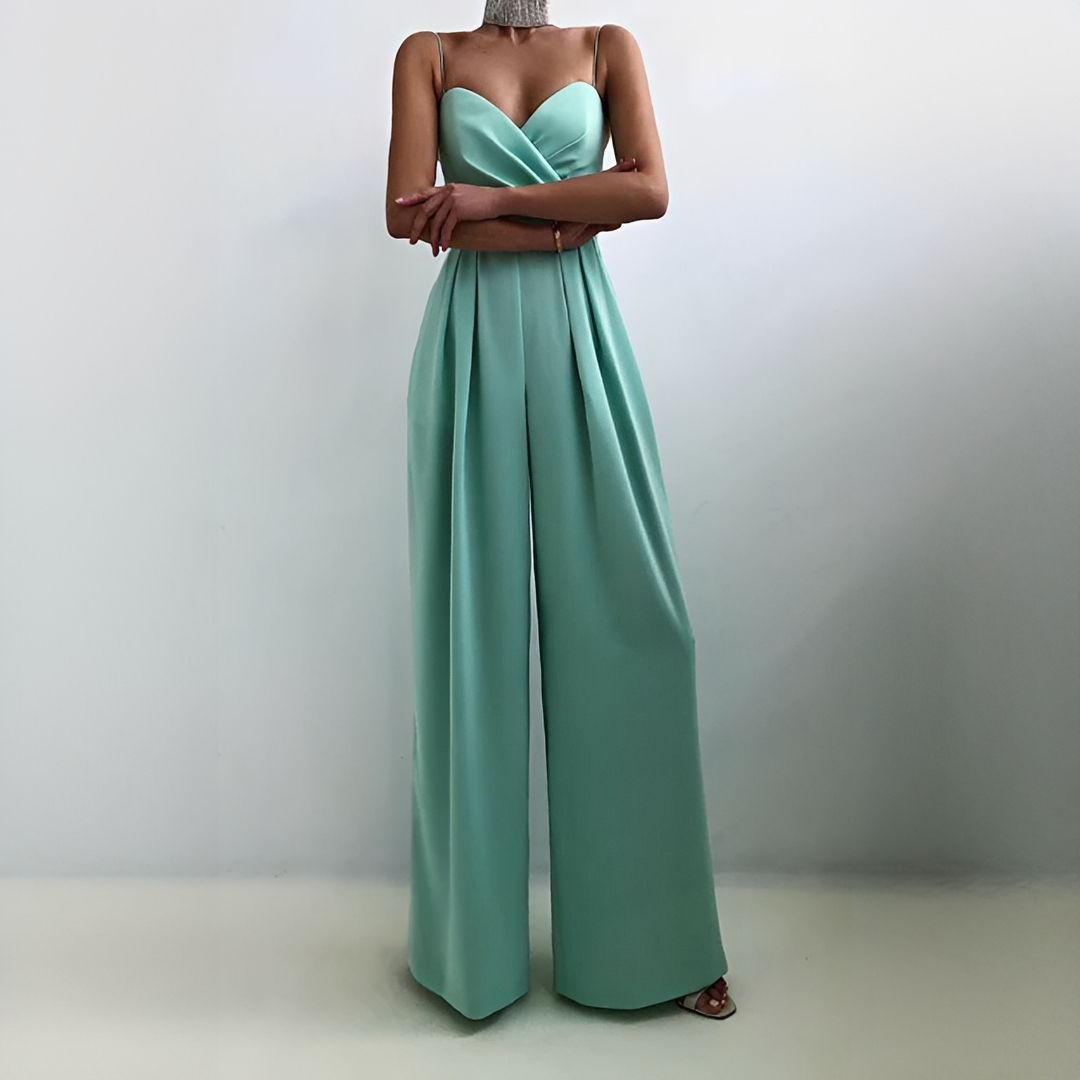 Glysha - Eleganter Damenoverall mit breitem Bein