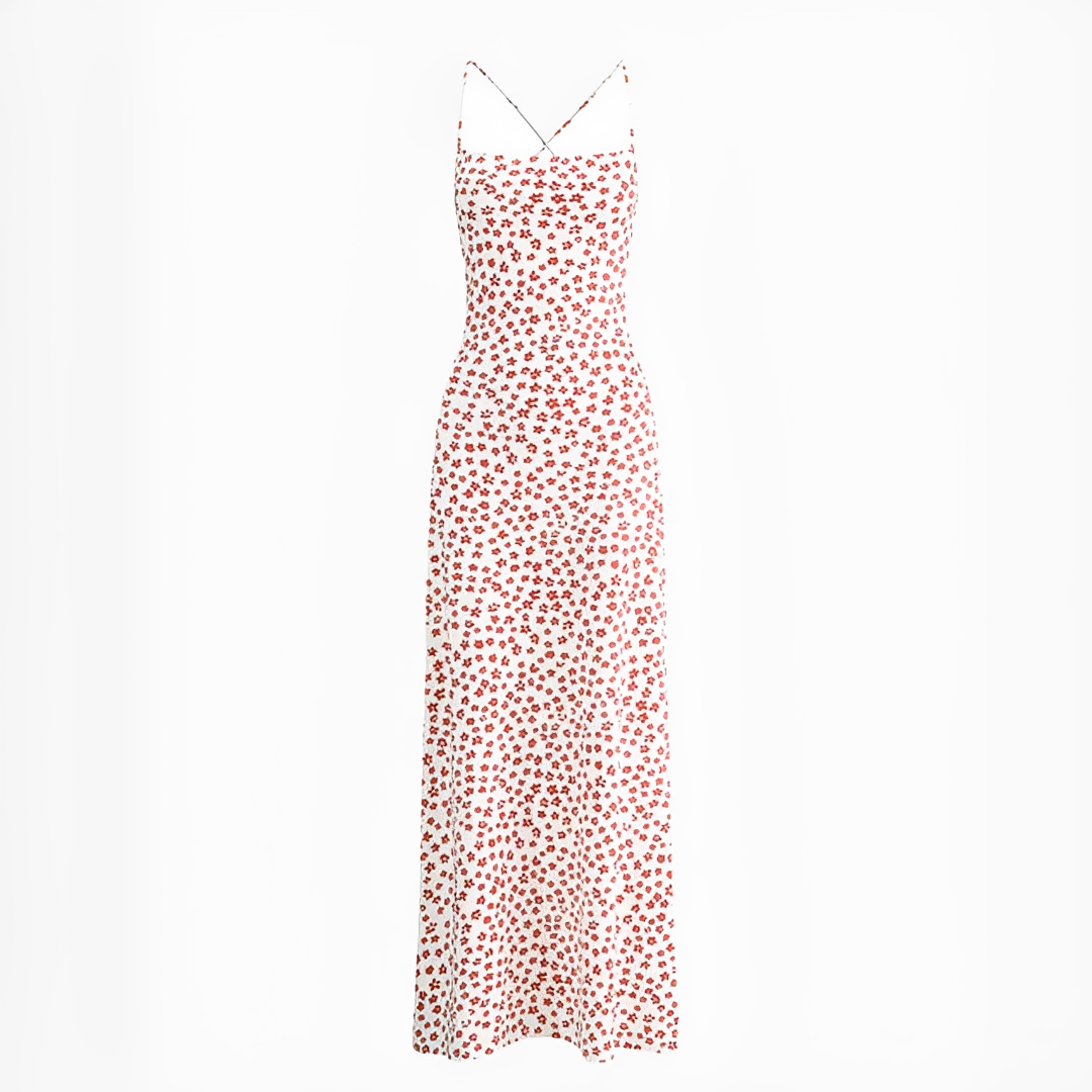 Emily - Langes, lockeres Kleid mit Spaghettiträgern