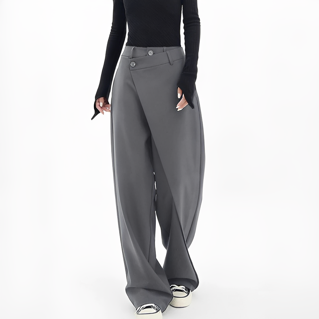 Lussey - Eine trendige Damenhose mit weitem Schnitt
