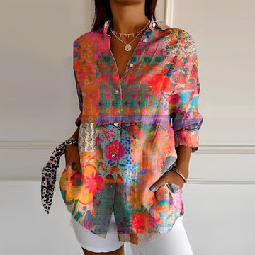 Anna - Elegante Bluse mit Print