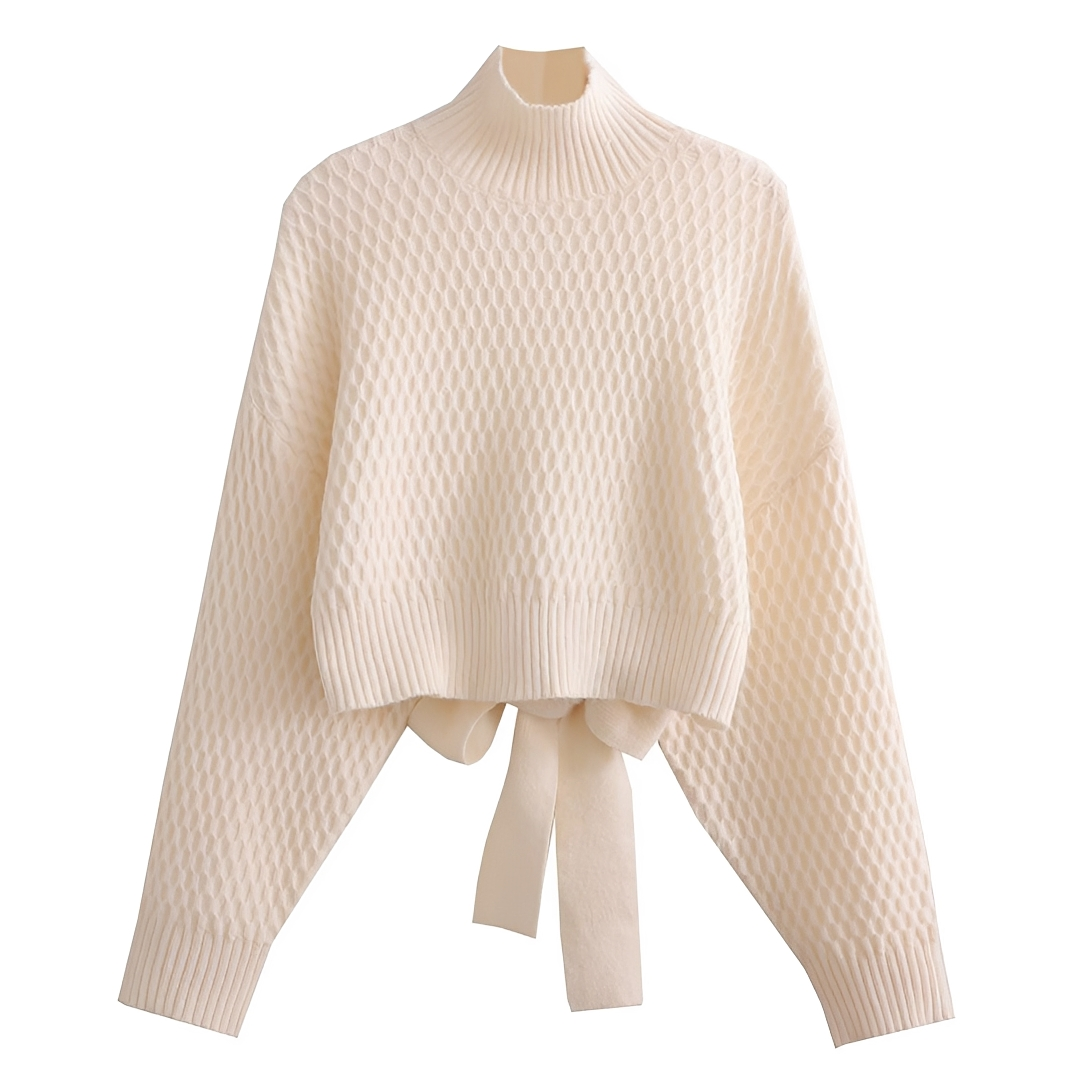 Adelyn - Moderner Pullover mit Schleifenschmuck