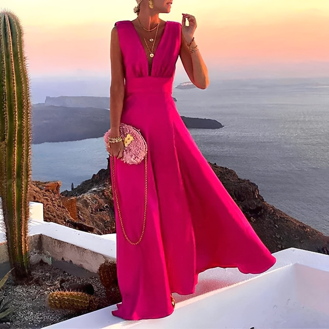 Lilyana - Schickes Ärmelloses Maxikleid