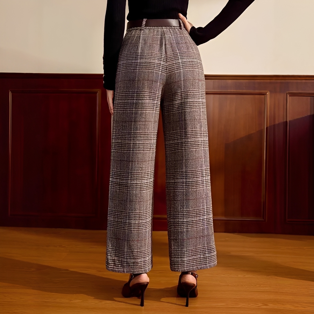 Christabel - Hochgeschnittene Karohose