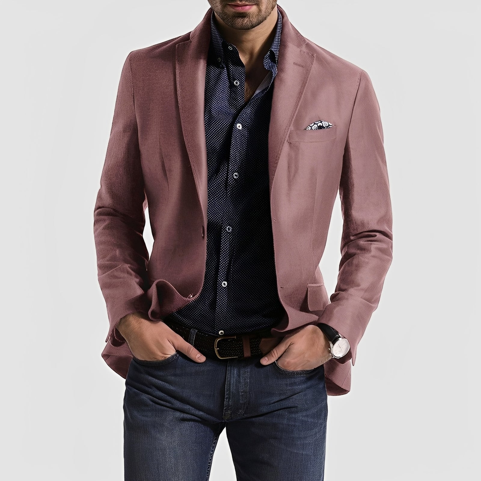 George - Formeller Herrenblazer mit Zweiknopf-Verschluss