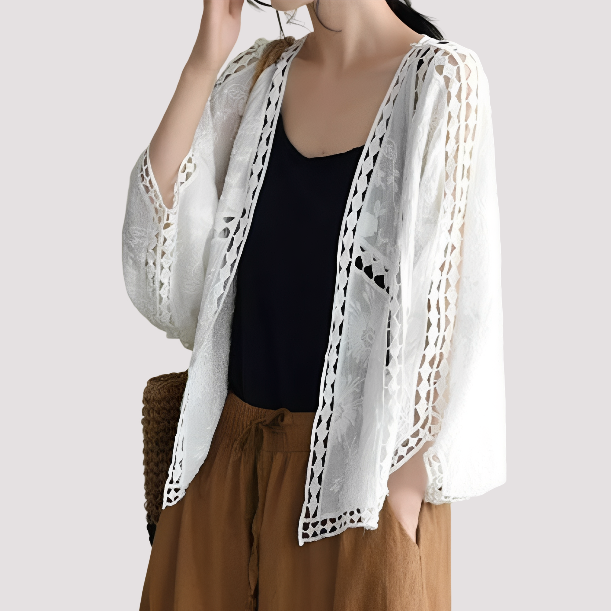 Connie - Moderner Cardigan mit Cut-Outs für Damen