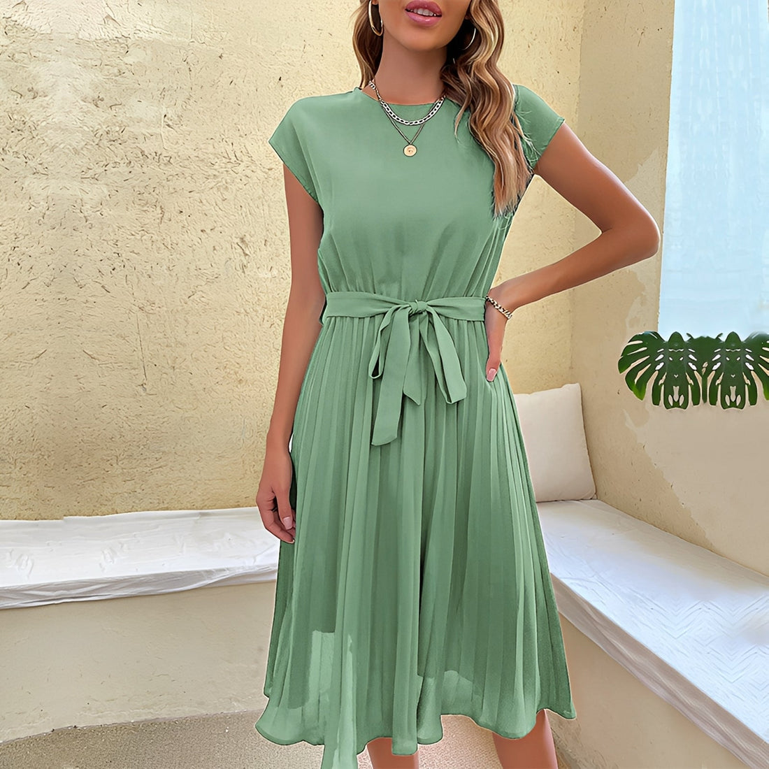 Aimee - Stilvolles Plisseekleid