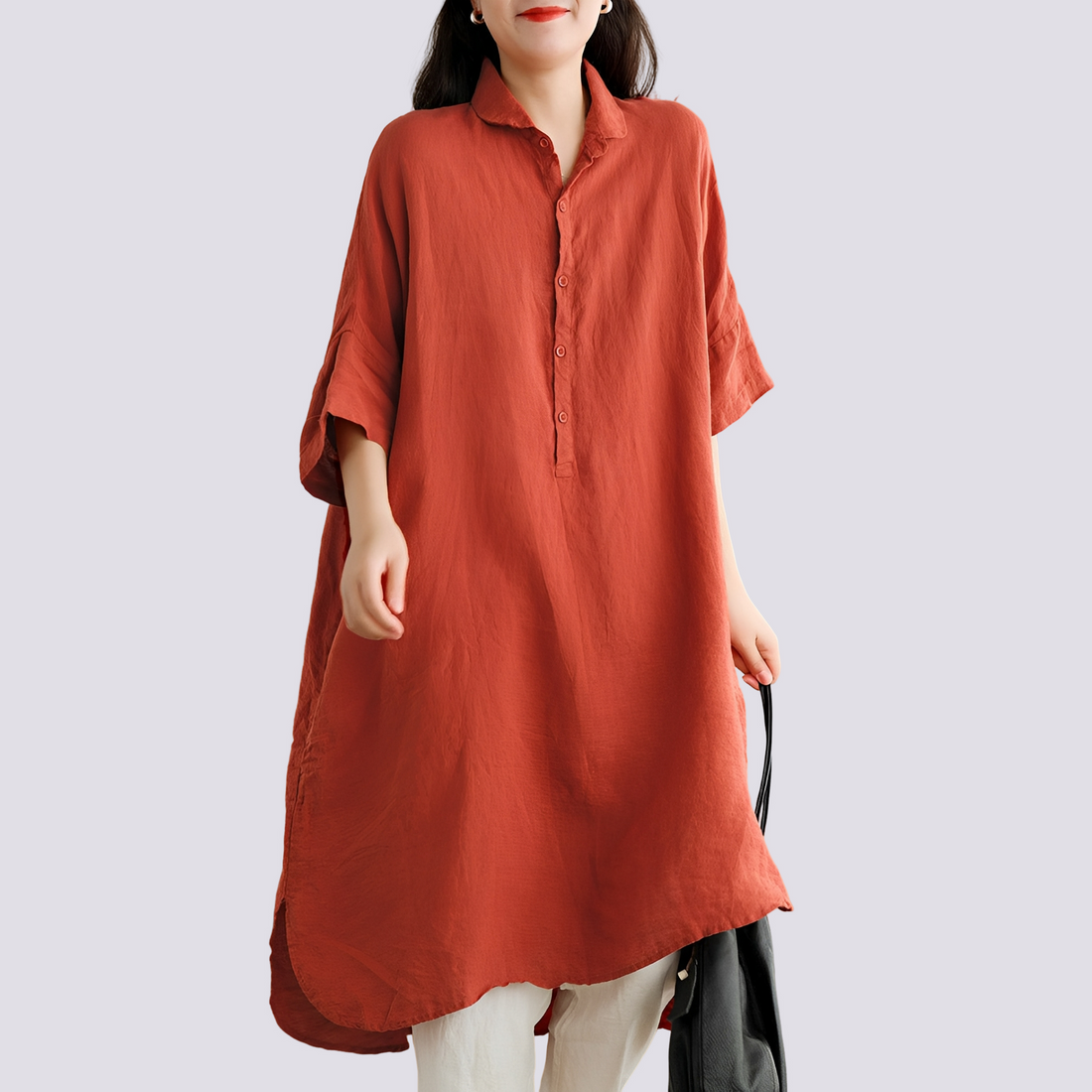 Deborah - Lässiges, locker sitzendes Hemdkleid für Damen