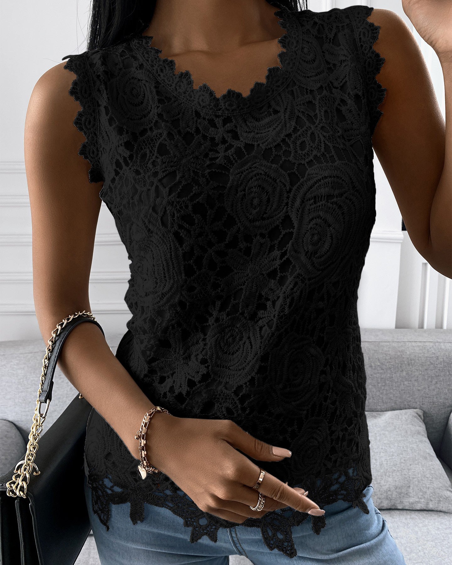 Hennie - Stilvolles, ärmelloses Tanktop für Damen
