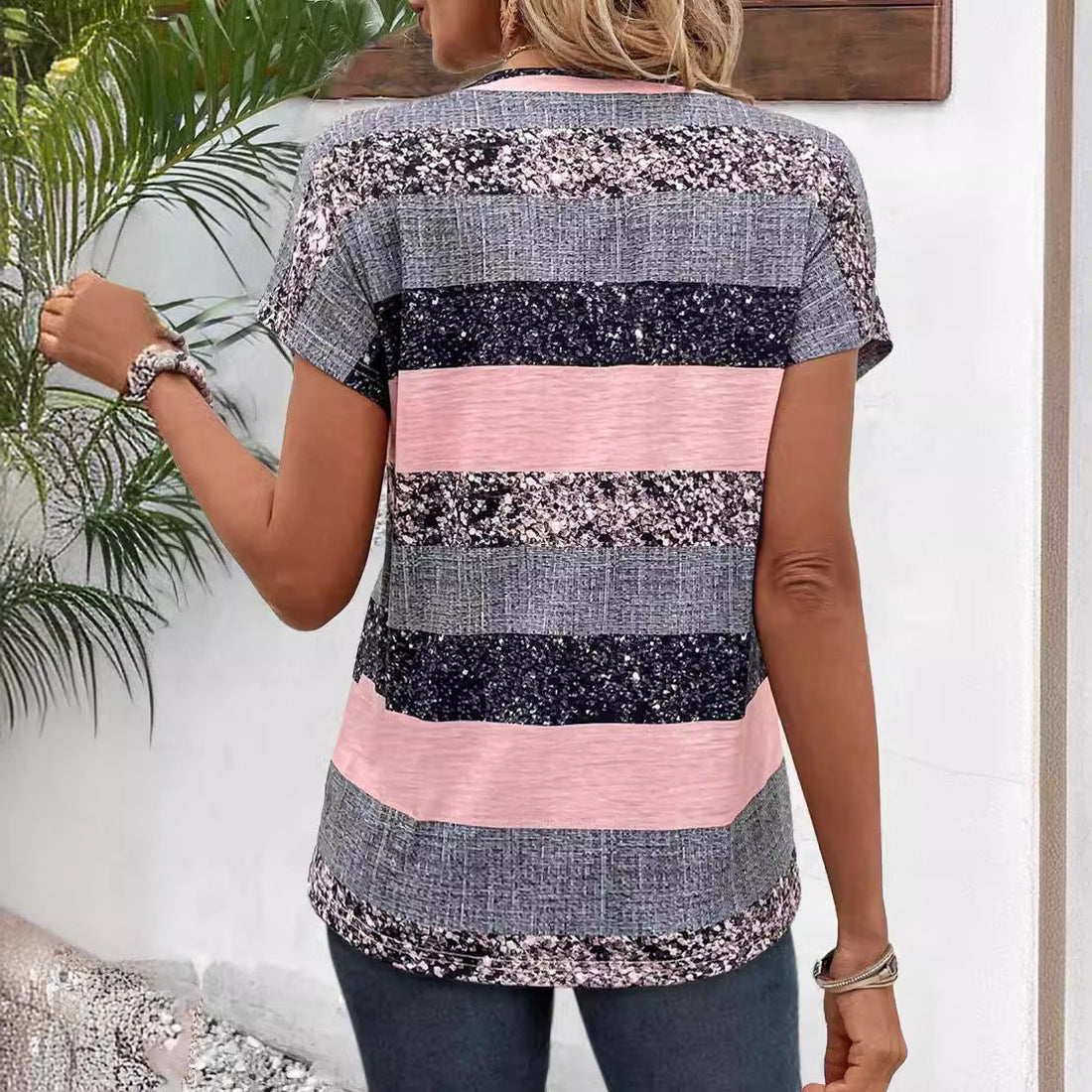 Poppie - Stilvolle Gestreifte Bluse