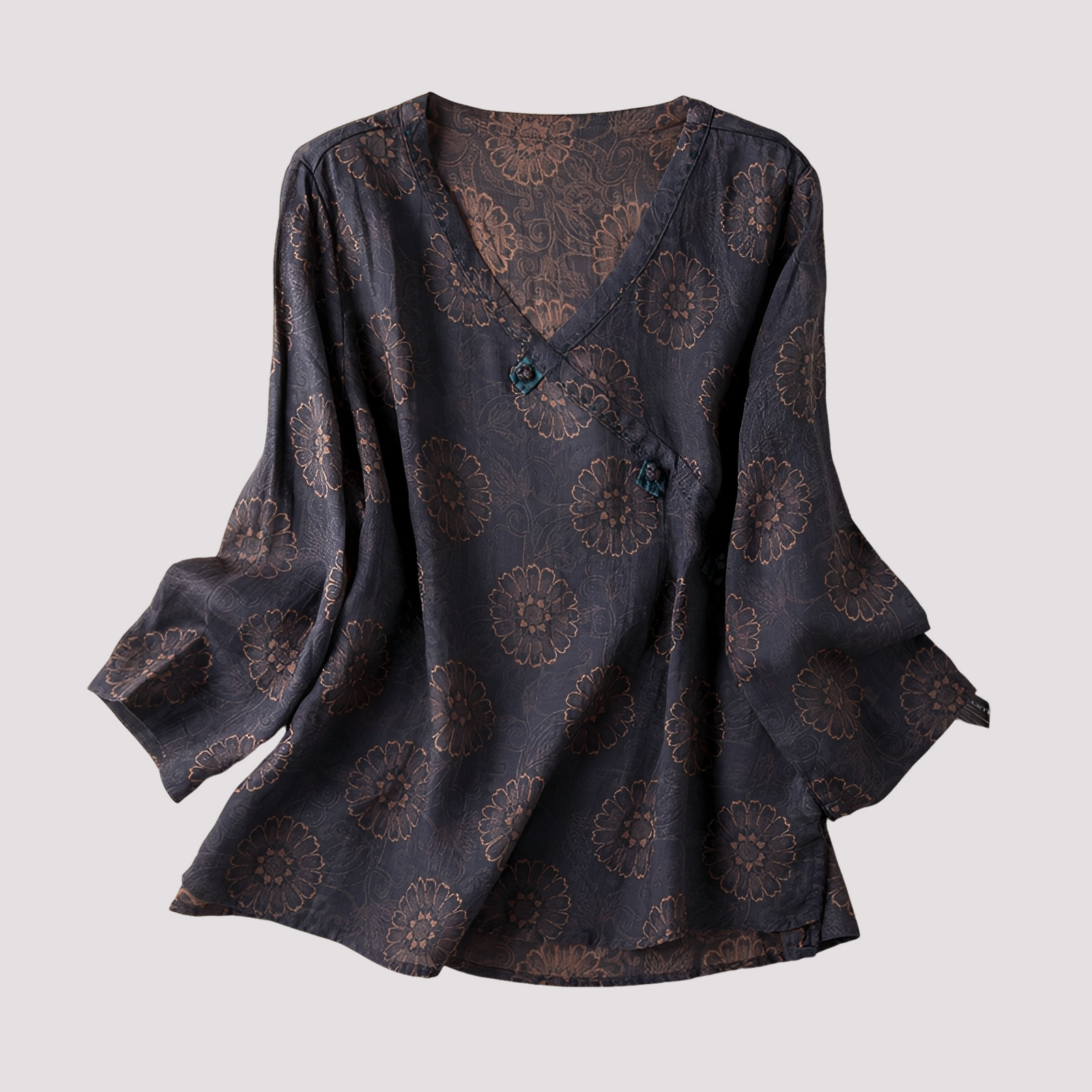 Monica - Stilvolle Bluse mit Blumenmuster für Damen