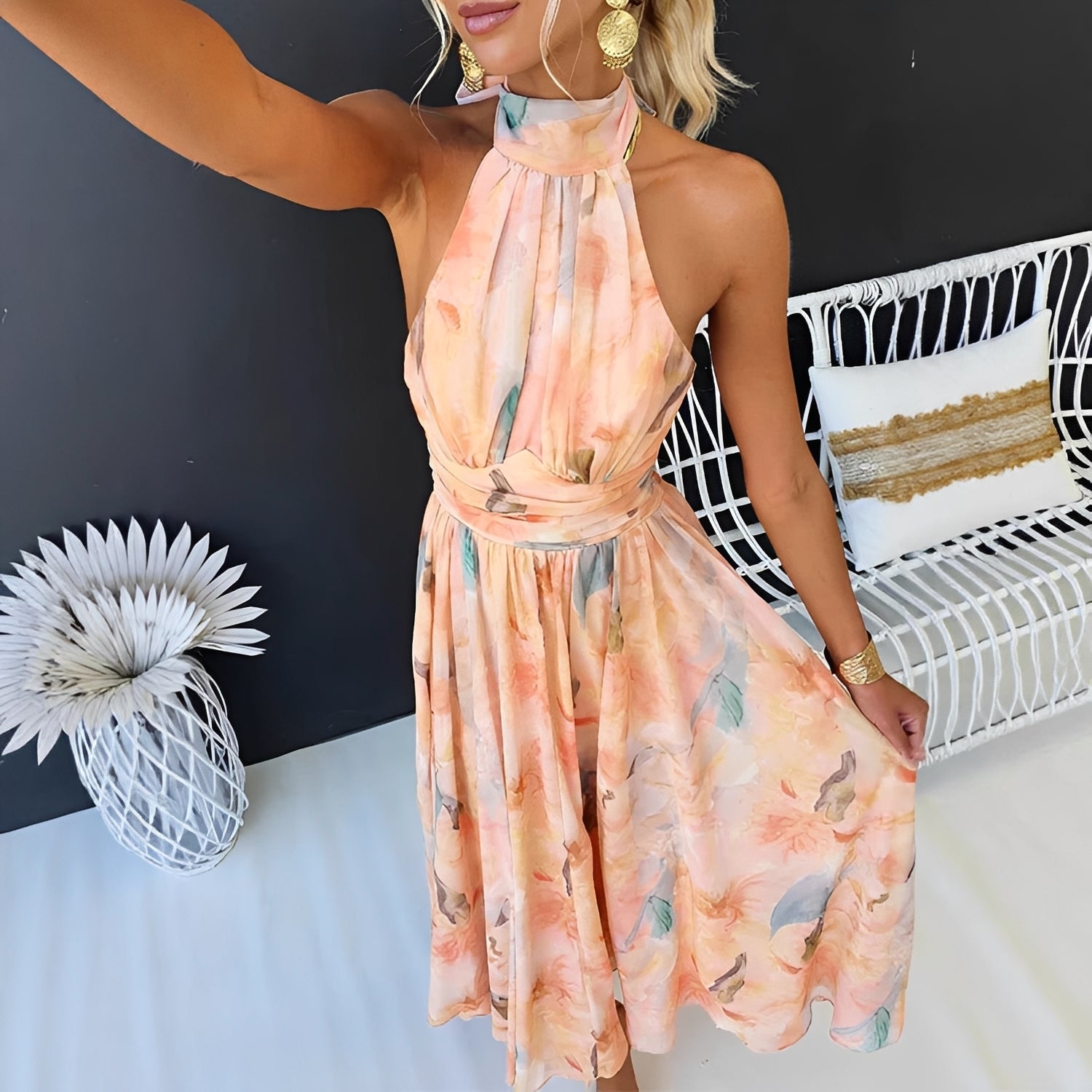 Esther – Maxikleid für Damen – für blumige Wärme