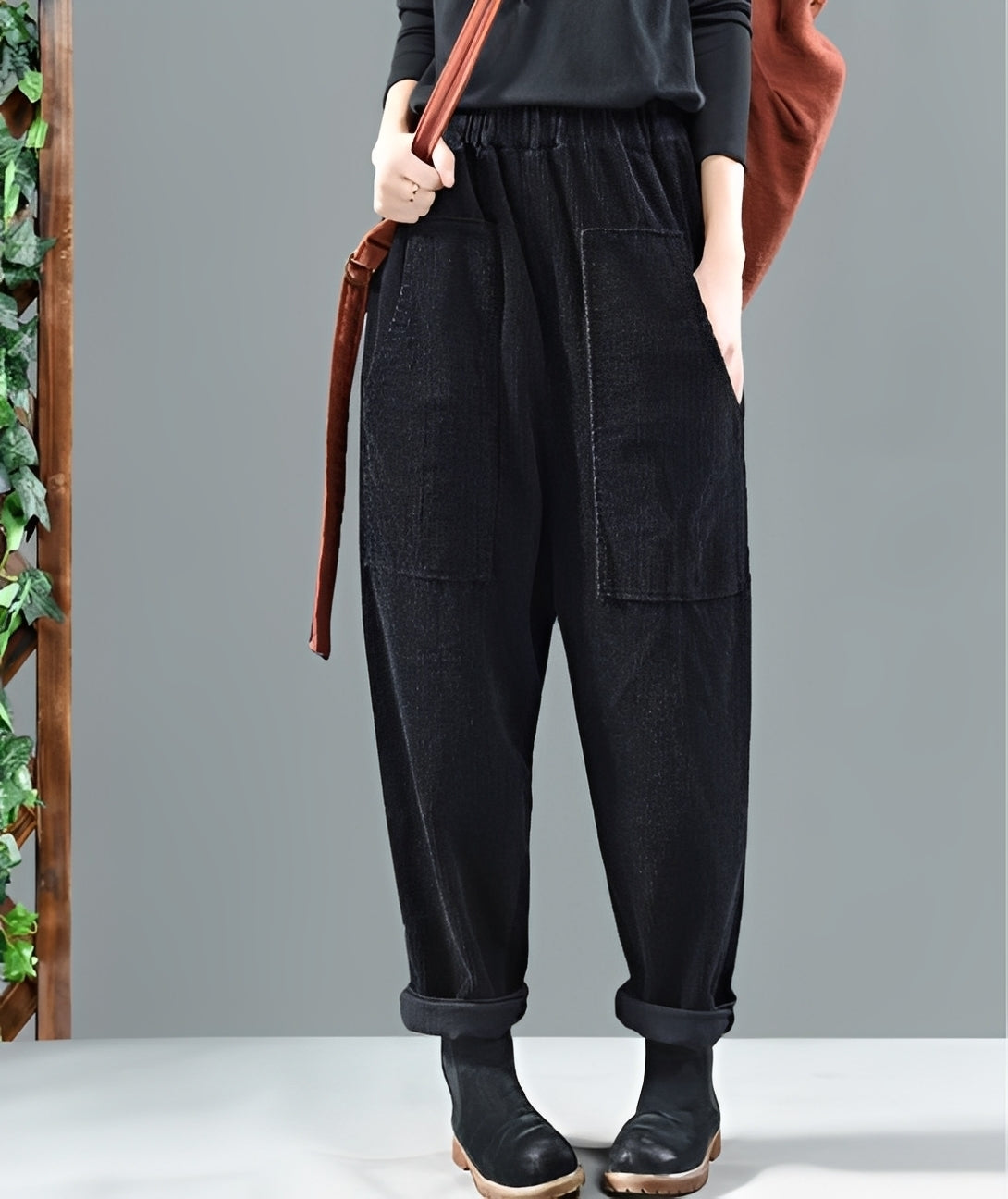 Hanna - Stilvolle Haremshose aus Cord für Damen