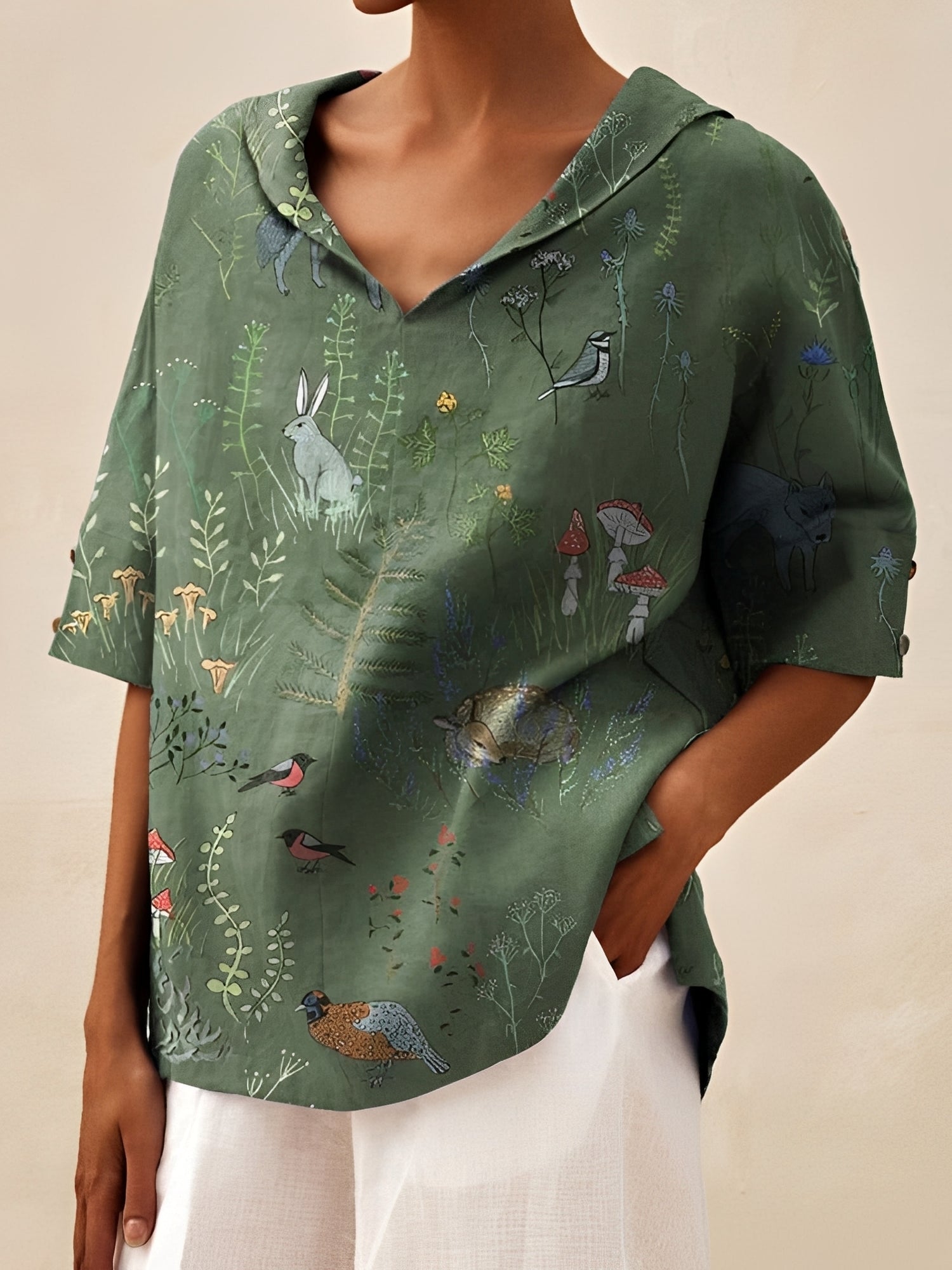 Angie - Lässige, locker sitzende Bluse für Damen