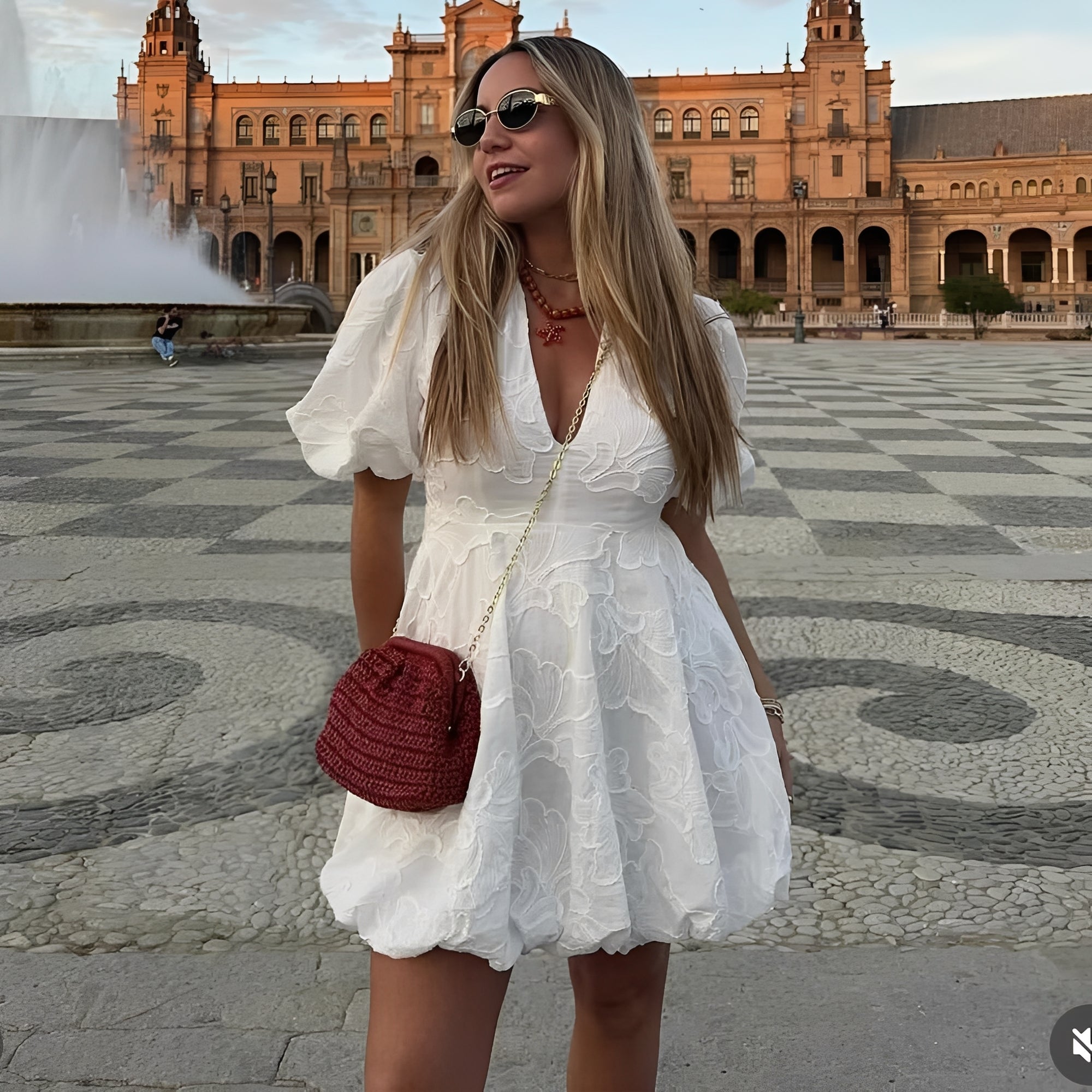 Rachael - Stilvolles Minikleid mit Stickerei für Damen