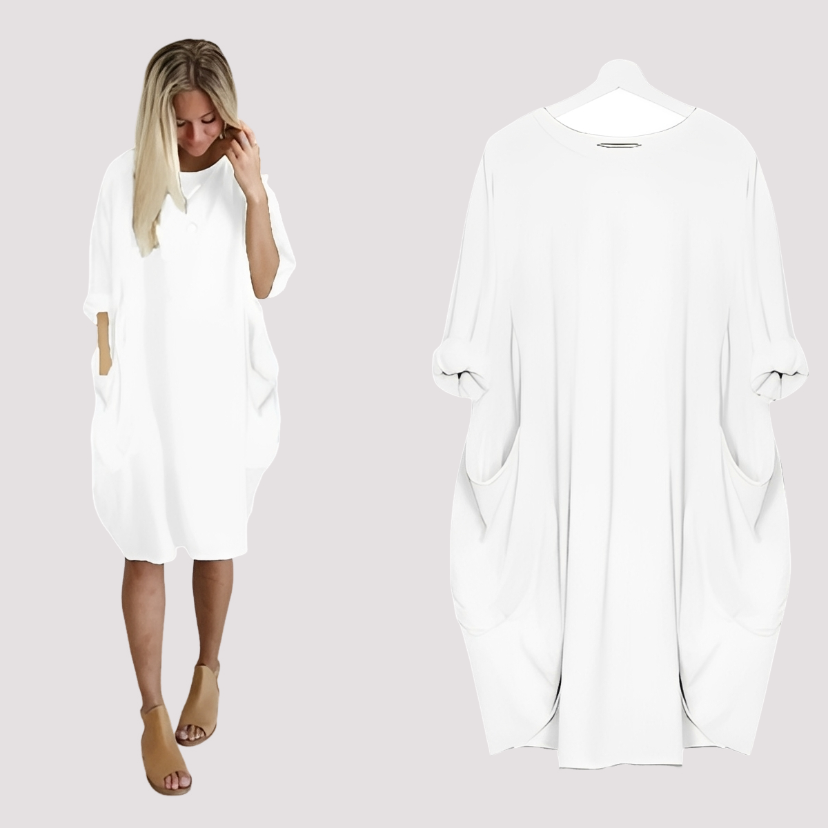 Kate - Lässiges, locker sitzendes Kleid für Damen
