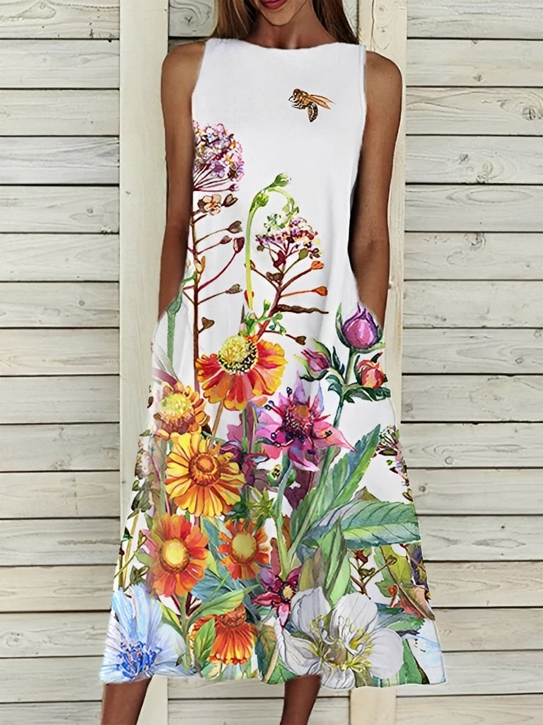 Josephine - Stilvolles Kleid mit Blumenmuster für Damen