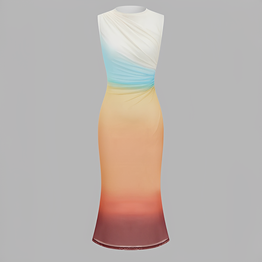 Anjanet - Elegantes rückenfreies Maxikleid