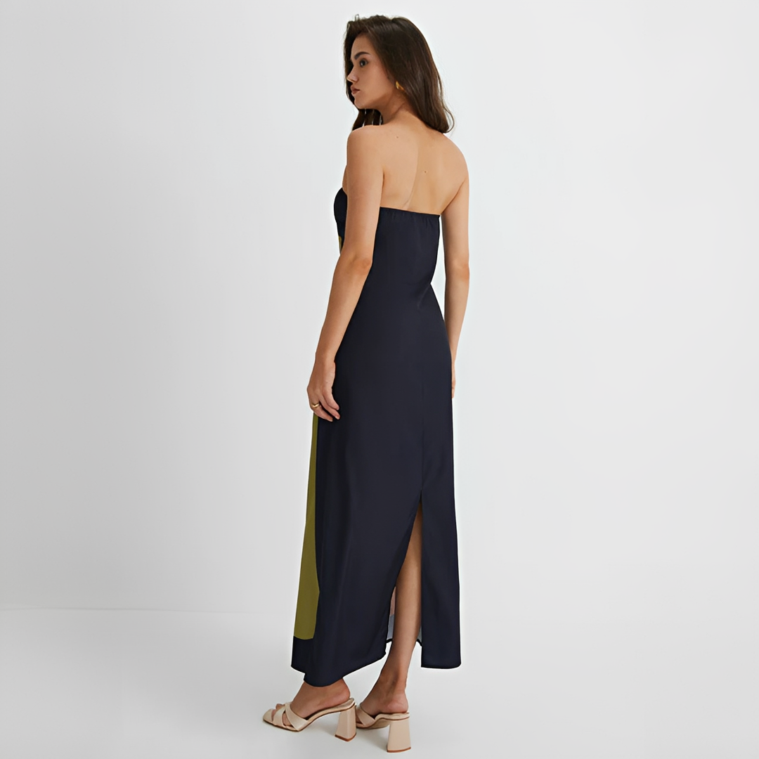 Delaney - Elegantes Kleid mit Blumenmuster und Tube-Top