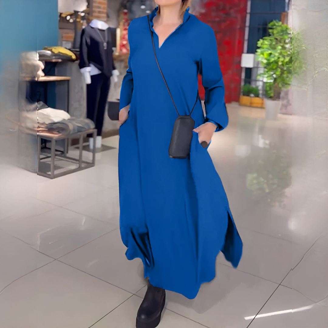 Cassie - Weites Langarmkleid