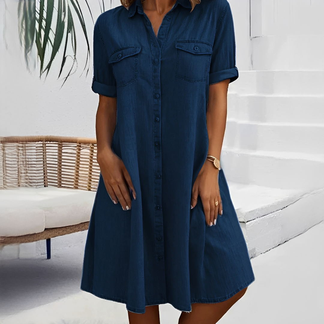 Naomi - Weit geschnittenes Hemdkleid