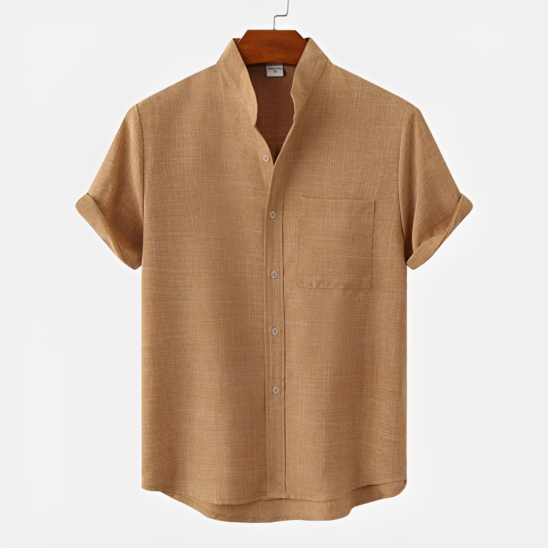 Hayden - Schlichtes Button-Up-Polo-Shirt