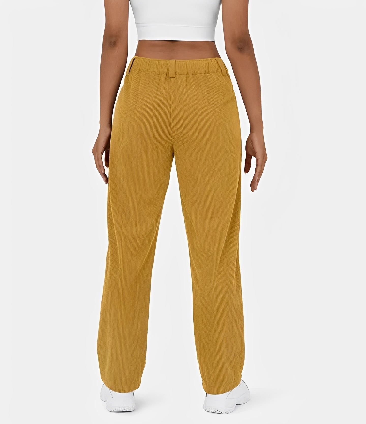 Liana - Lässige Hochtaillierte Cordhose