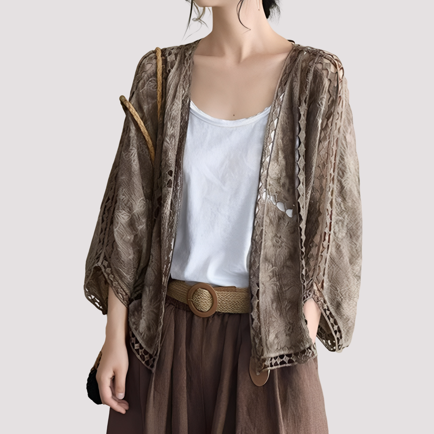 Connie - Moderner Cardigan mit Cut-Outs für Damen