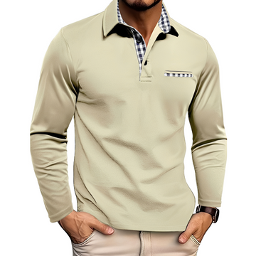 Gerald - Stilvolles Langarm-Poloshirt für Herren