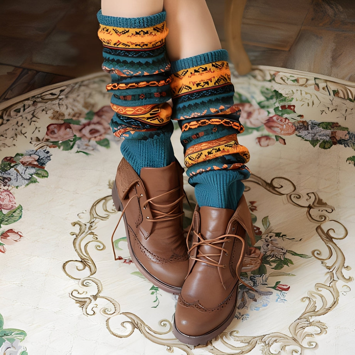 Suzanna - Elegante und flauschige Socken