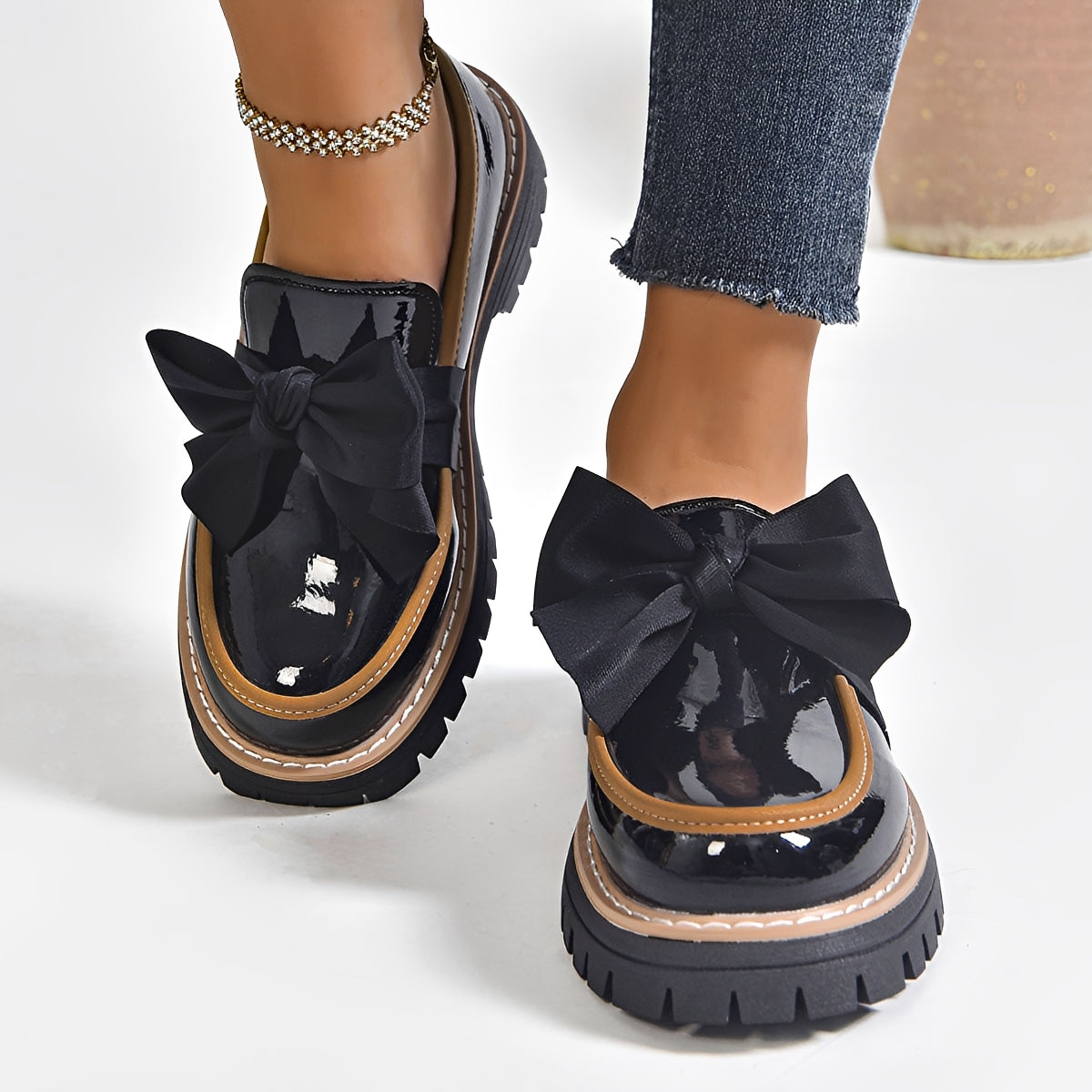 Miley - Stilvolle Schleifen-Loafer