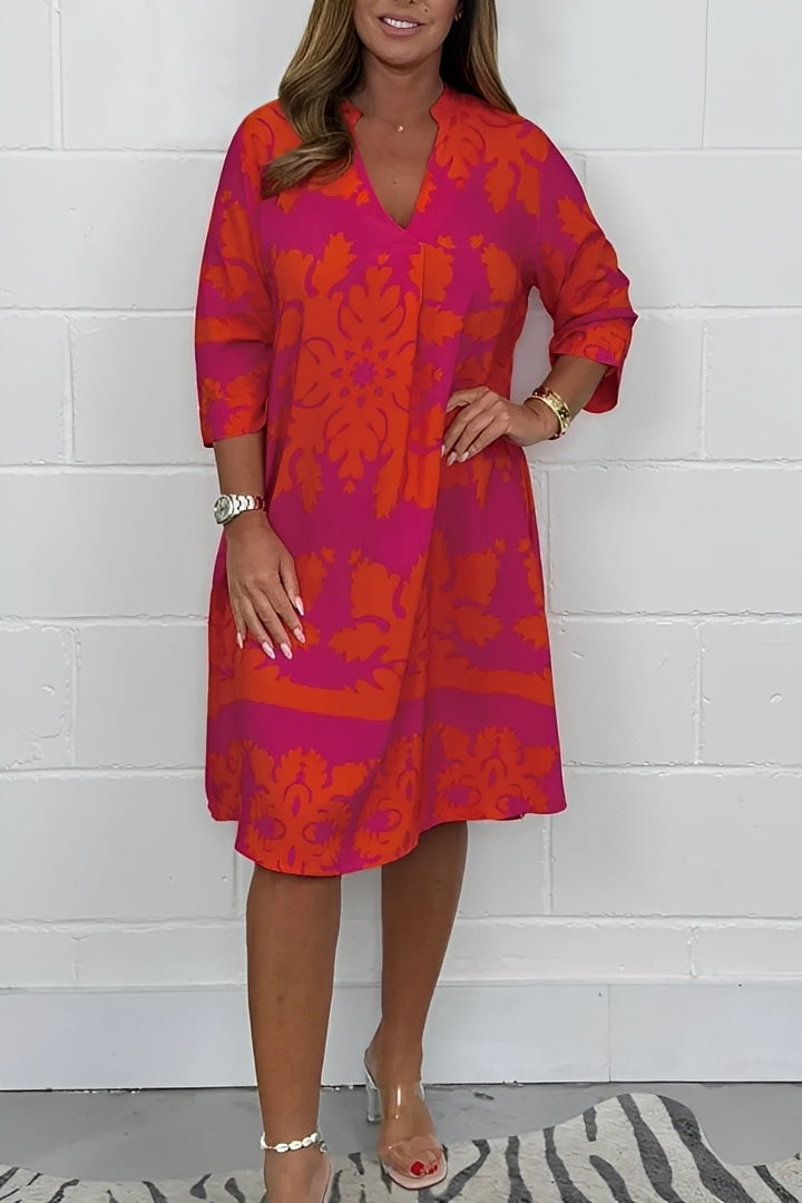 Tanya - Stilvolles, locker sitzendes Kleid für Damen