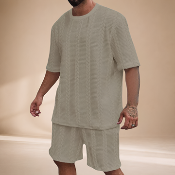 Johnston - Lockeres T-Shirt-Shorts-Set