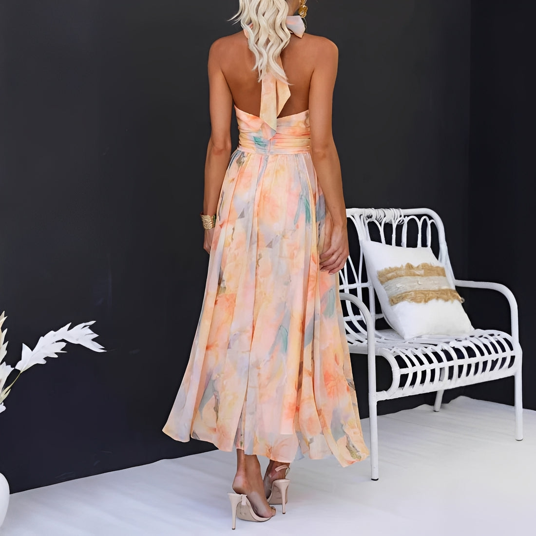 Esther – Maxikleid für Damen – für blumige Wärme