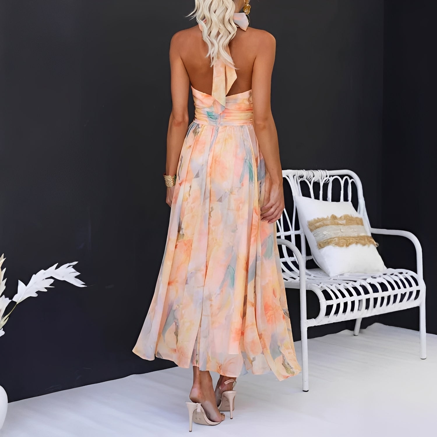 Esther – Maxikleid für Damen – für blumige Wärme