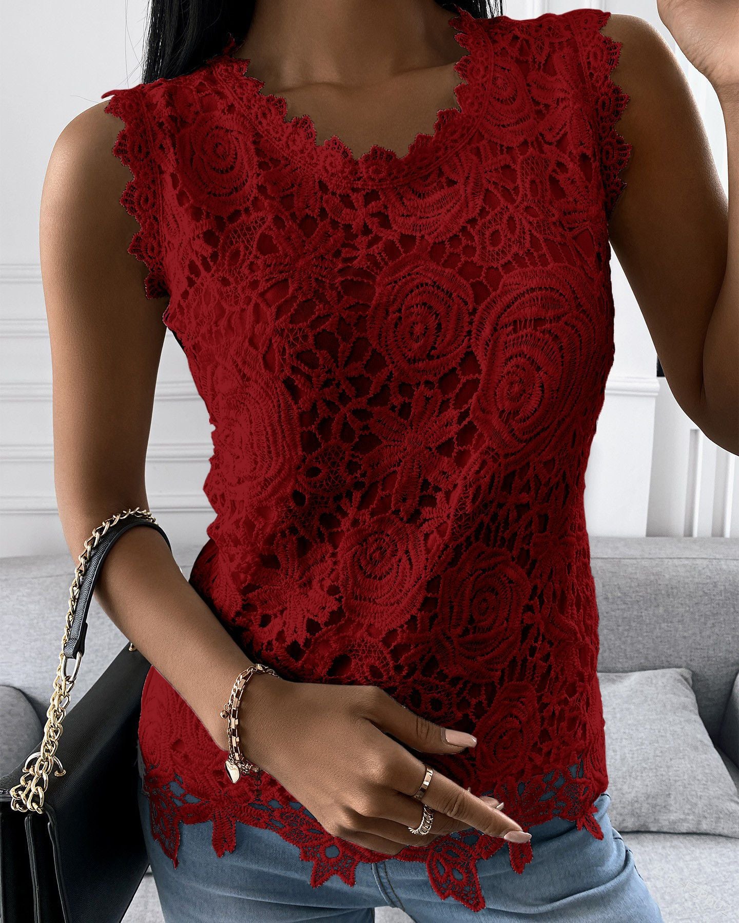 Hennie - Stilvolles, ärmelloses Tanktop für Damen