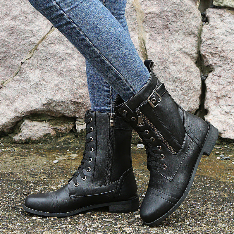 Katerina - Stilvolle Niedrige Absatzstiefel