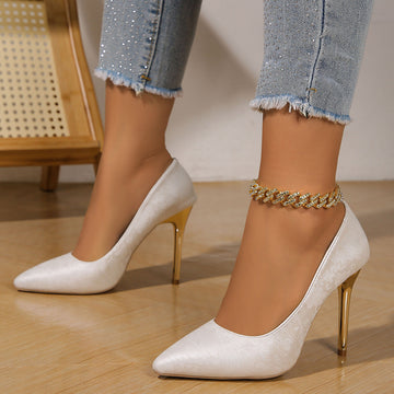 Frances - Elegante Pumps mit Goldabsatz