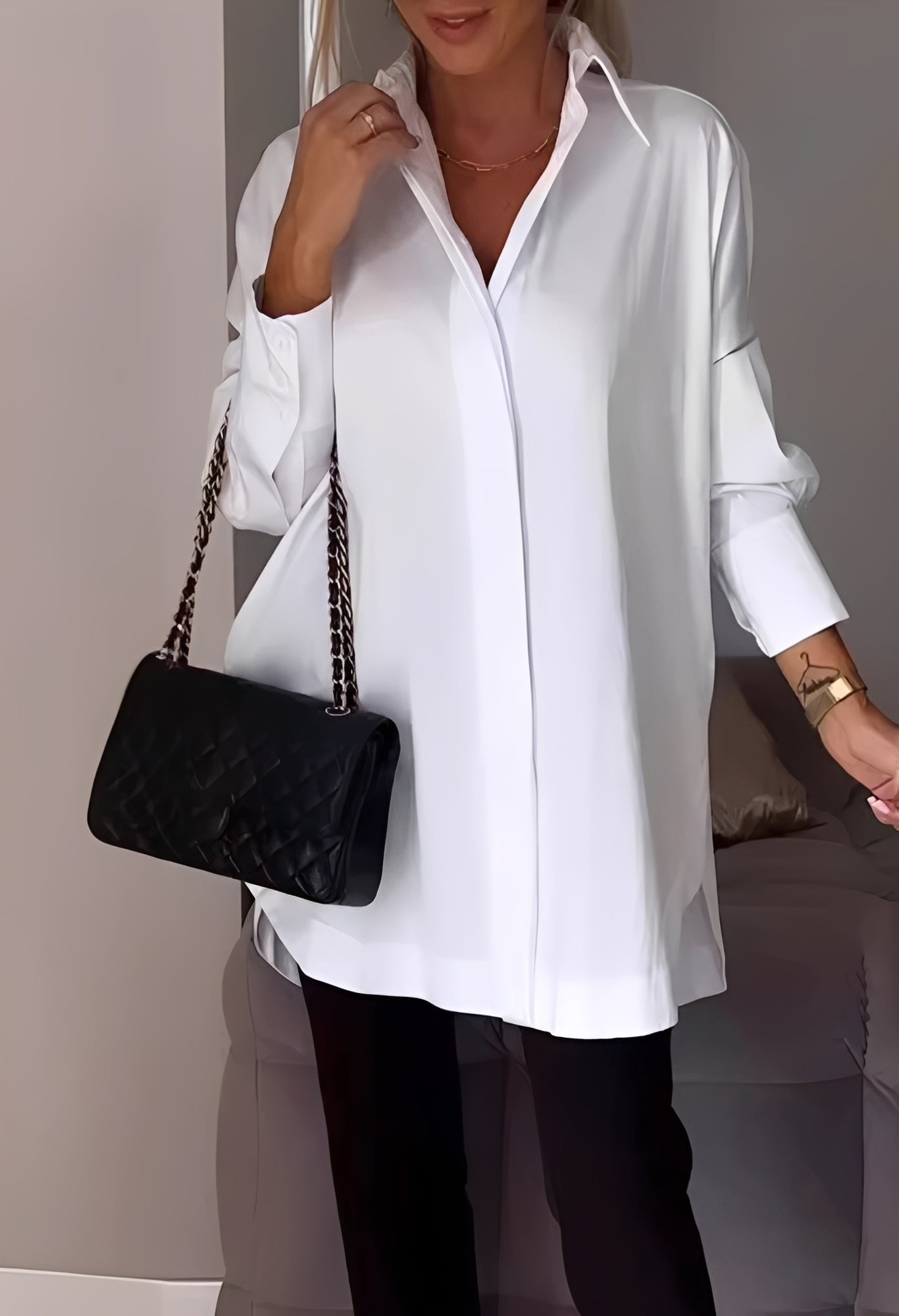 Lauren - Elegantes Langärmliges Hemd