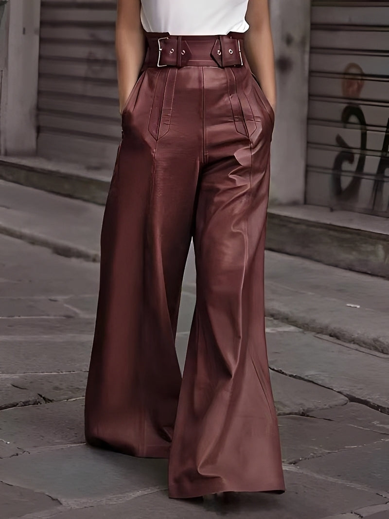 Cathy - Stilvolle Hochtaillierte Lockere Hose