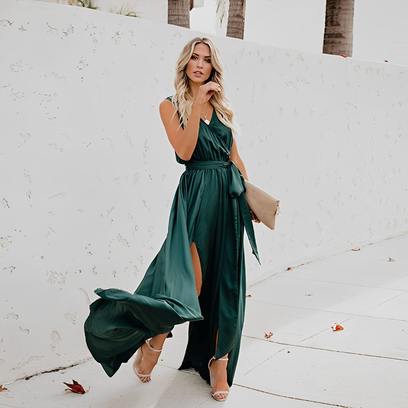 Jamie - Stilvolles Maxikleid mit Seitenschlitz für Damen