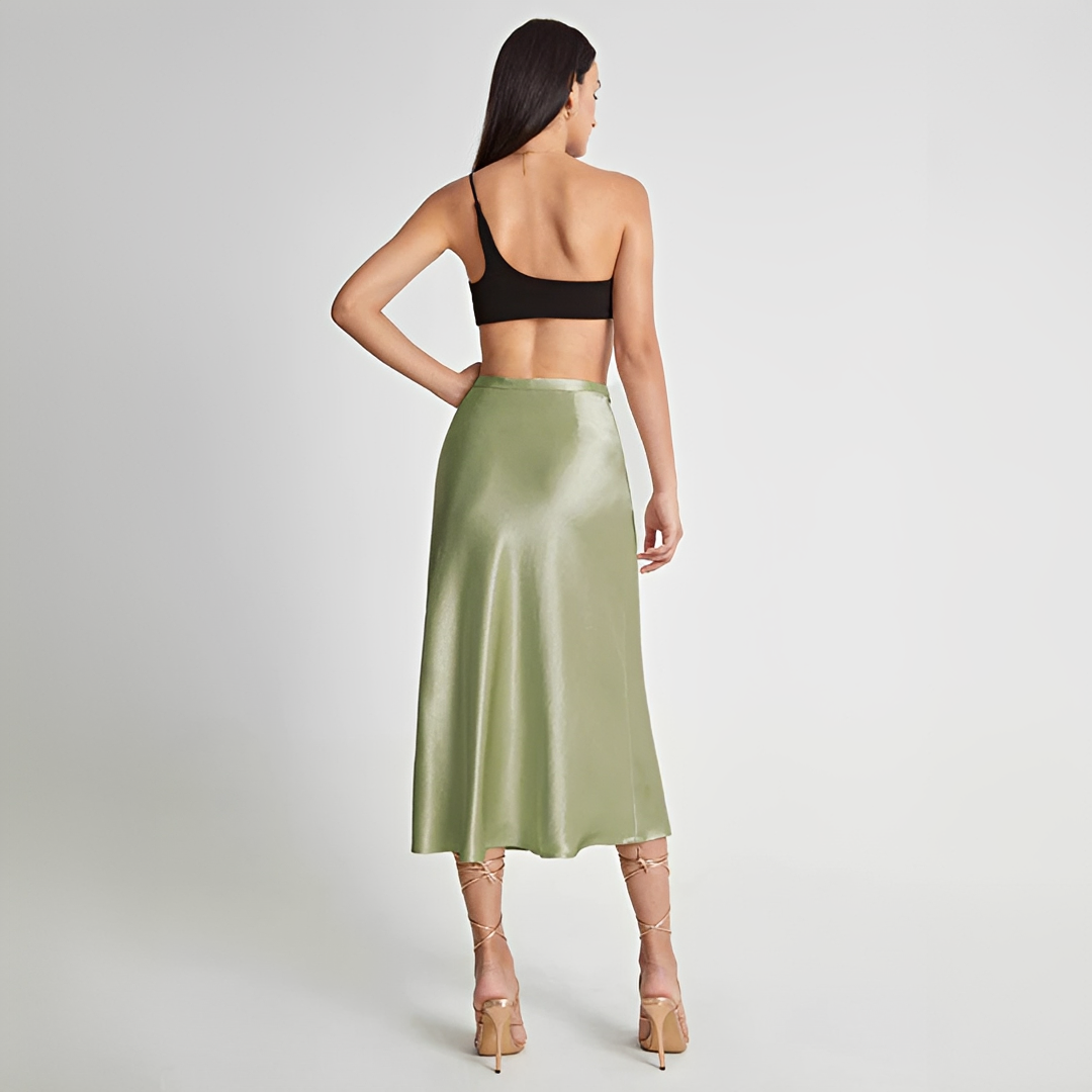 Emilia - Stilvoller Midi-Rock mit hoher Taille