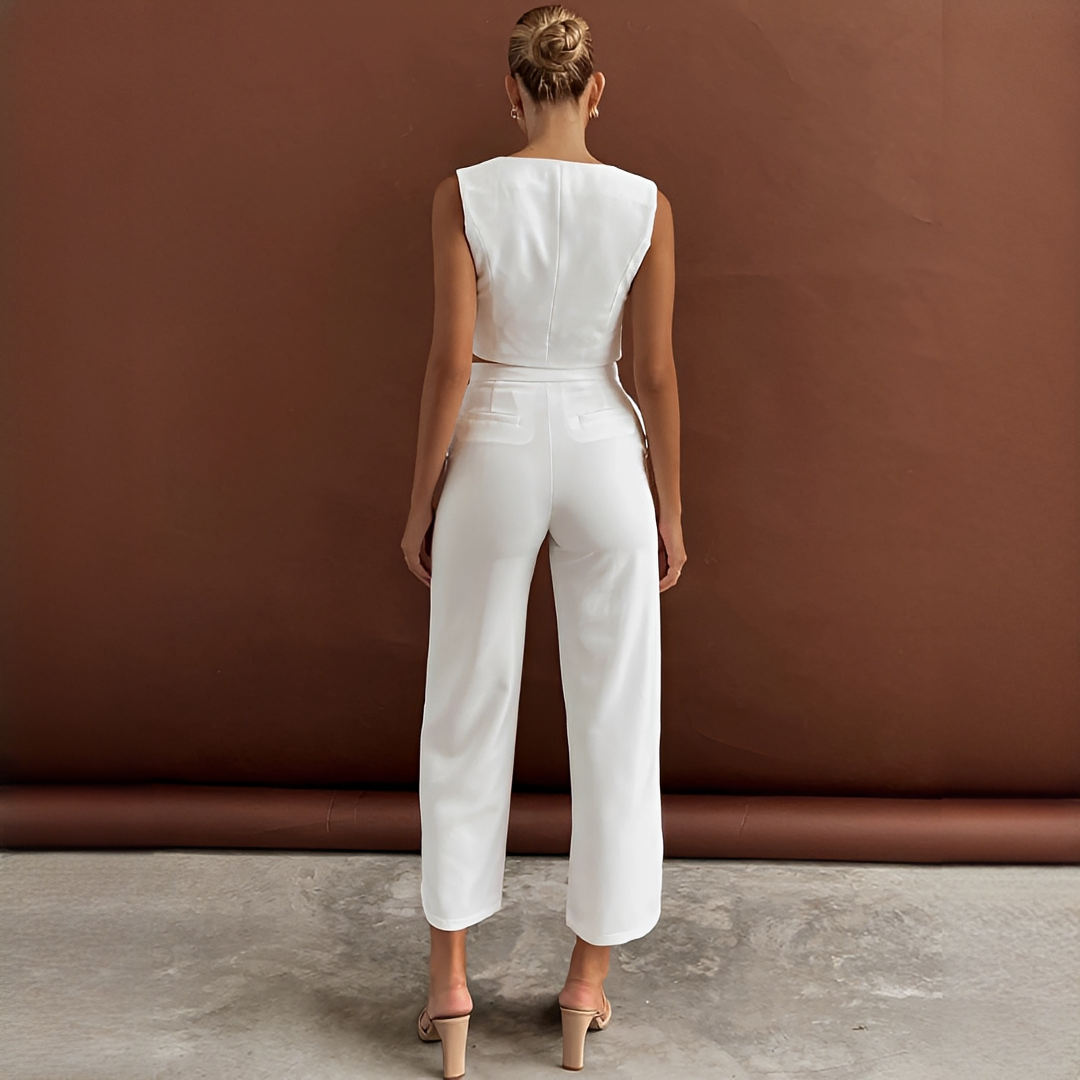 Agnes - Stilvolles Set aus Weste und Hose