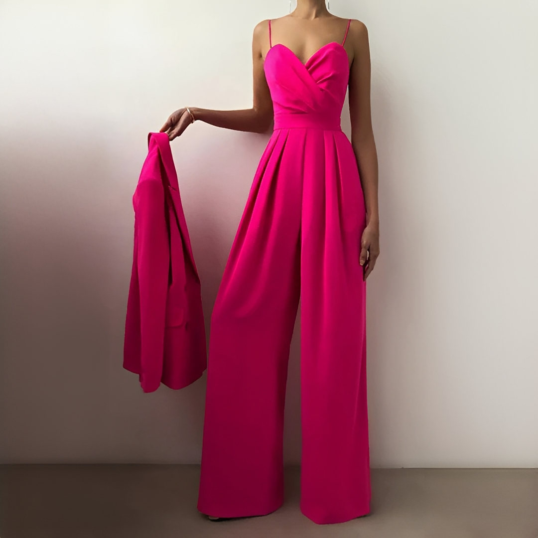 Glysha - Eleganter Damenoverall mit breitem Bein