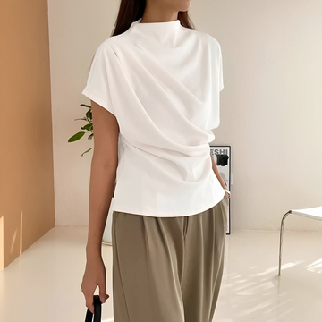 Janica - Leichte Bluse mit kurzen Ärmeln