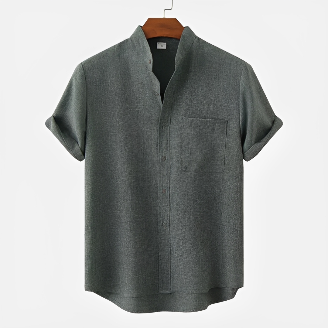 Hayden - Schlichtes Button-Up-Polo-Shirt