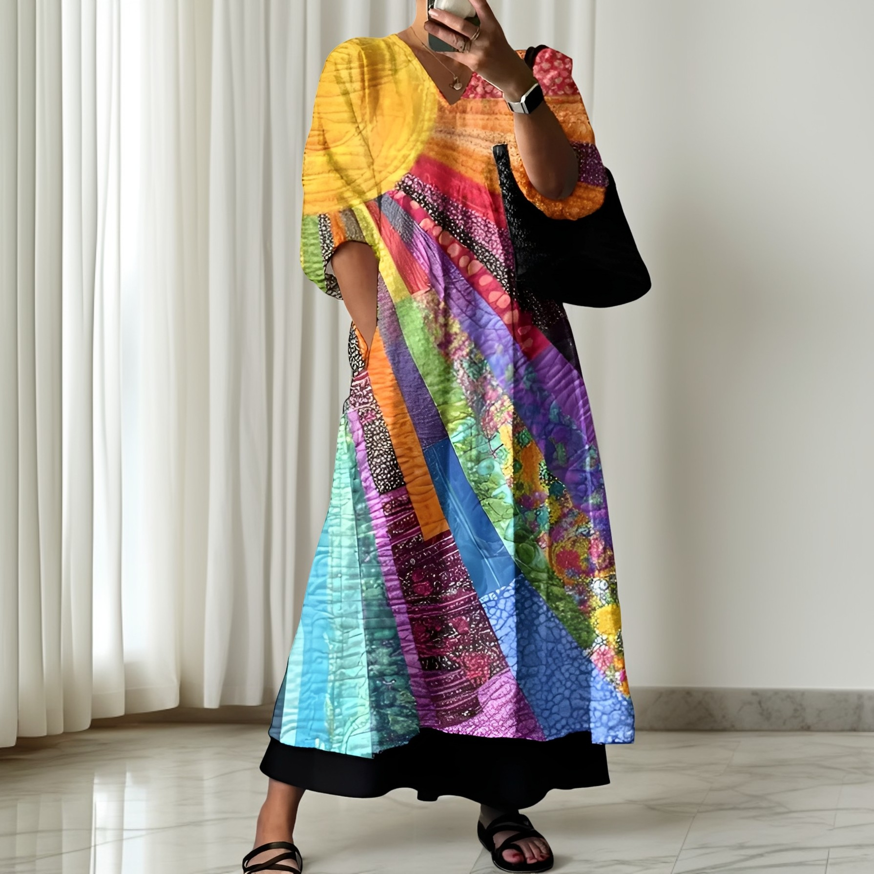 Zanna - Stilvolles, farbenfrohes Kleid für Damen
