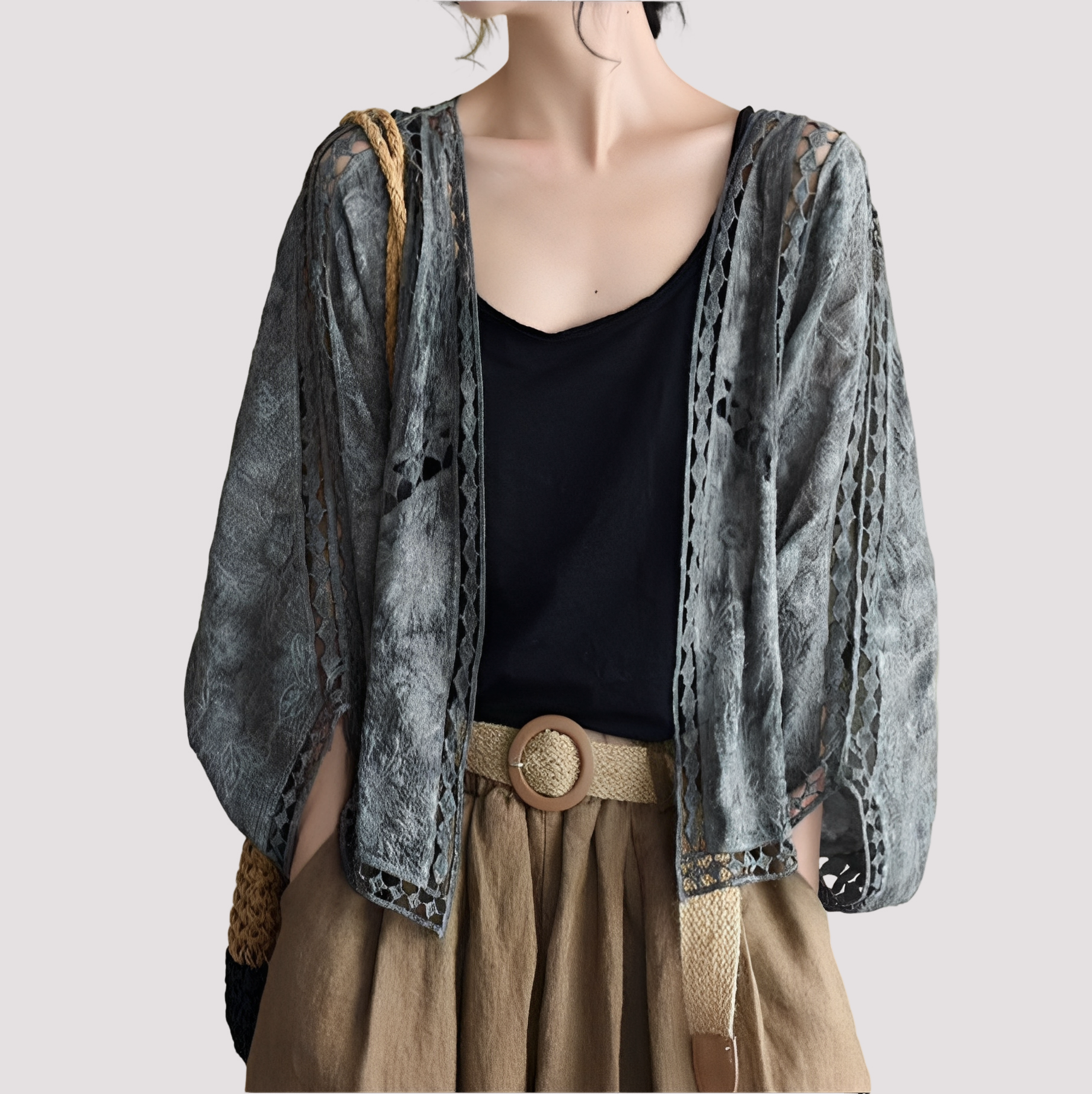 Connie - Moderner Cardigan mit Cut-Outs für Damen