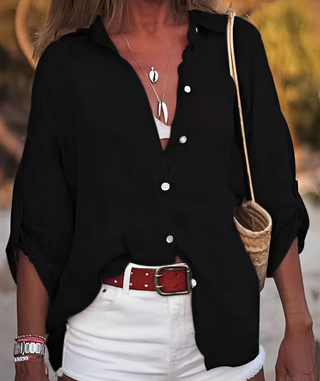Joyce - Lässige, locker sitzende Bluse für Damen
